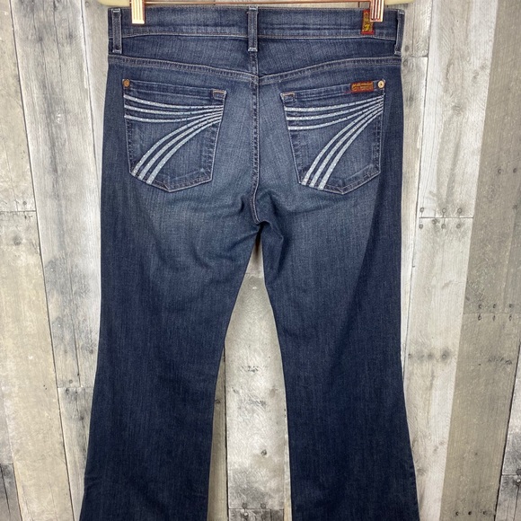 7 For All Mankind Dojo Jewel Pocket Jeans Size 28 - Picture 3 of 8